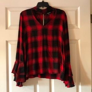 Sugarlips plaid top